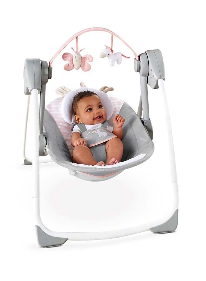 Comfort 2 Go Portable Swing - Flora the Unicorn