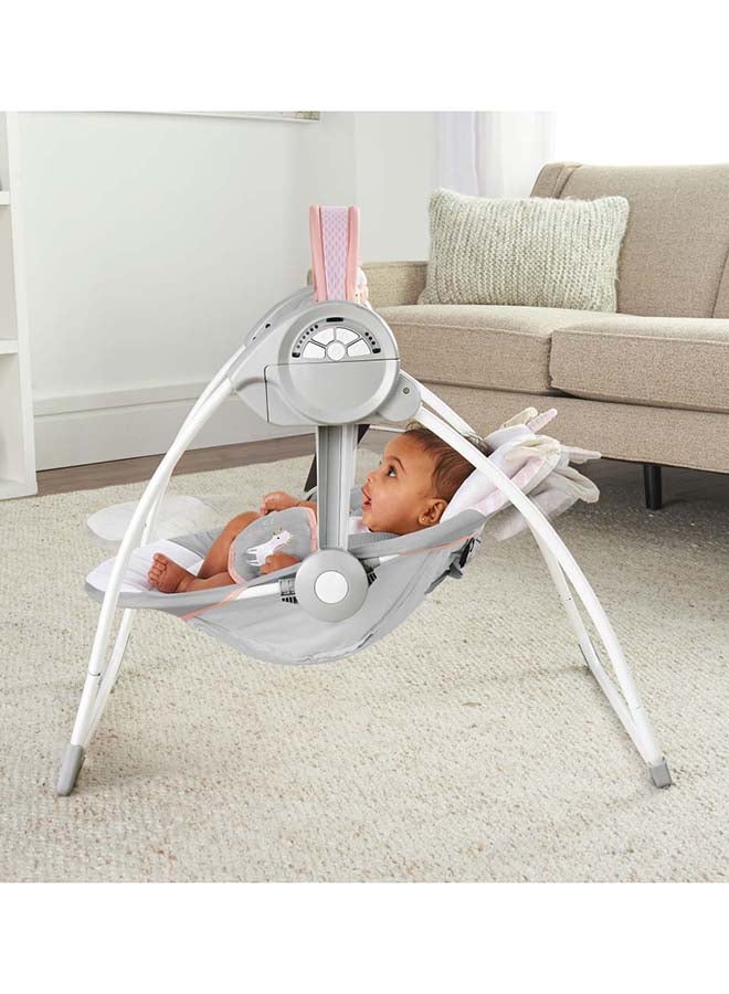 Comfort 2 Go Portable Swing - Flora the Unicorn