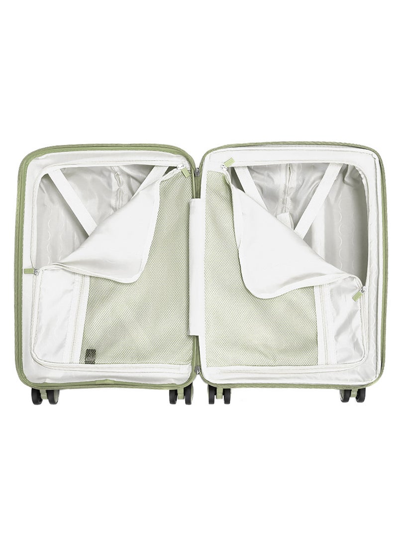 Evae Polypropylene Expandable Carry-on Suitcase Luggage Trolley, Carry-on 55 cm, Hardside