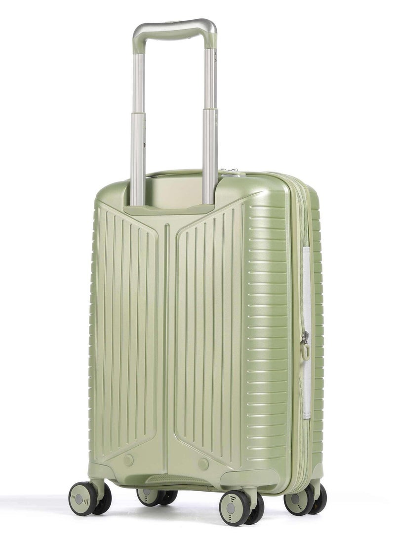 Evae Polypropylene Expandable Carry-on Suitcase Luggage Trolley, Carry-on 55 cm, Hardside