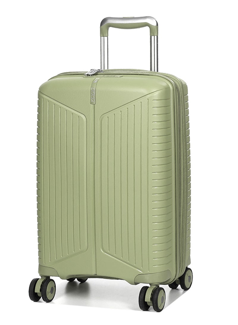 Evae Polypropylene Expandable Carry-on Suitcase Luggage Trolley, Carry-on 55 cm, Hardside