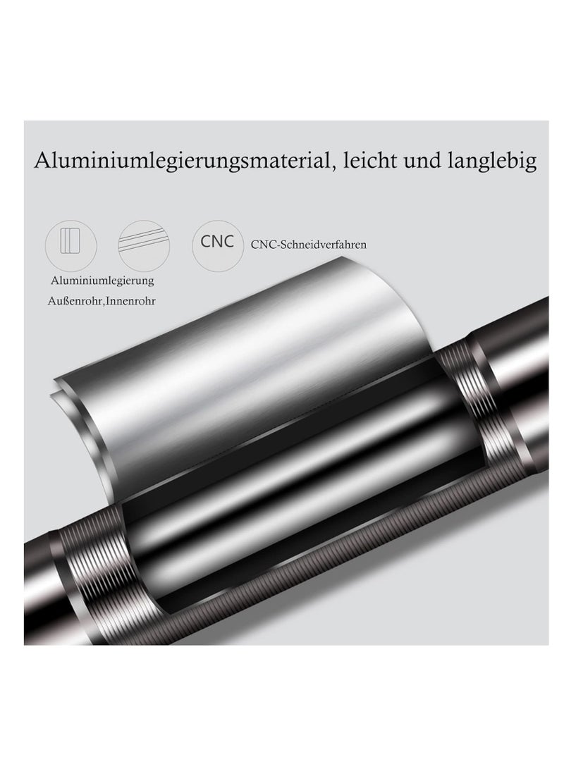 Mini Bike Pump, Alloy Portable Bicycle Tire Pump, Hand Tyre Pumps, Super Fast Tyre Inflation and Easy to Switch Between Schrader and Presta Valve, Perfect for Road, Mountain and BMX Bikes