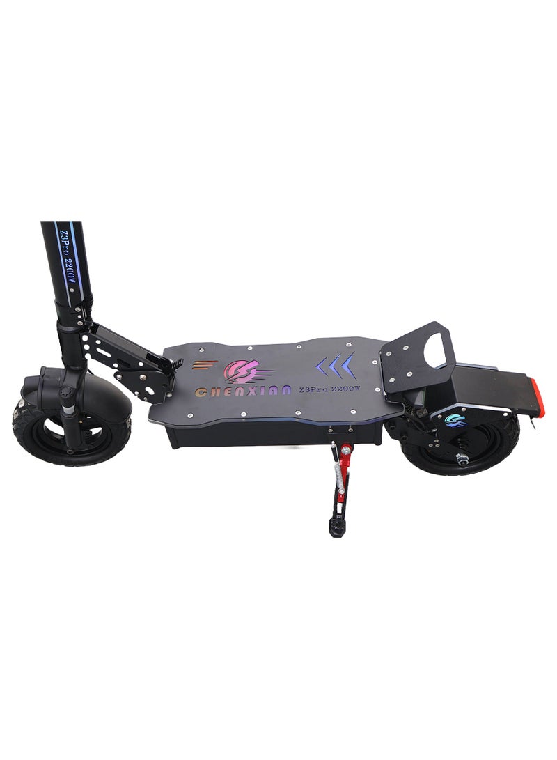 Electric Scooter 2200W Motor 48V13Ah Battery 35 to 45Km Range Max Speed 70Km/h 4 Suspension Led Lights & LCD Display