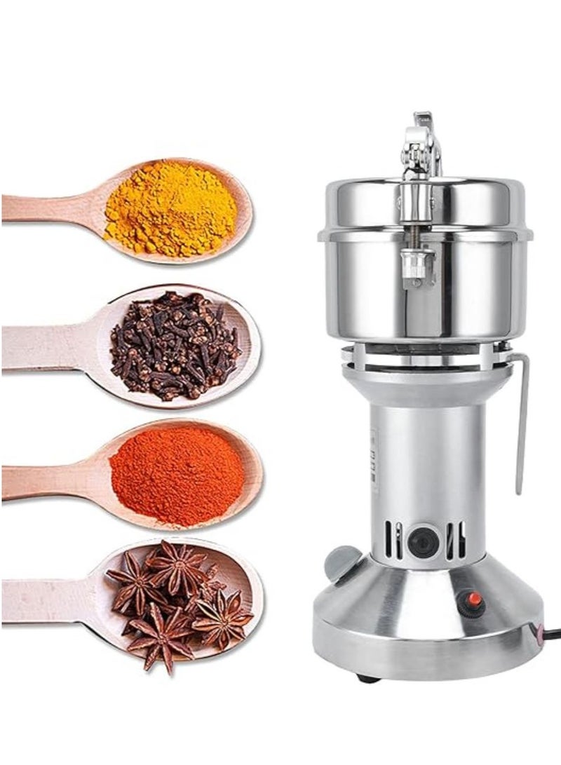 350 Grams Powder Grinder Machine, Electric Grain Mill Grinder Overload Protection Switch with Quick Opening Buckle Coffee Spice for Kitchen