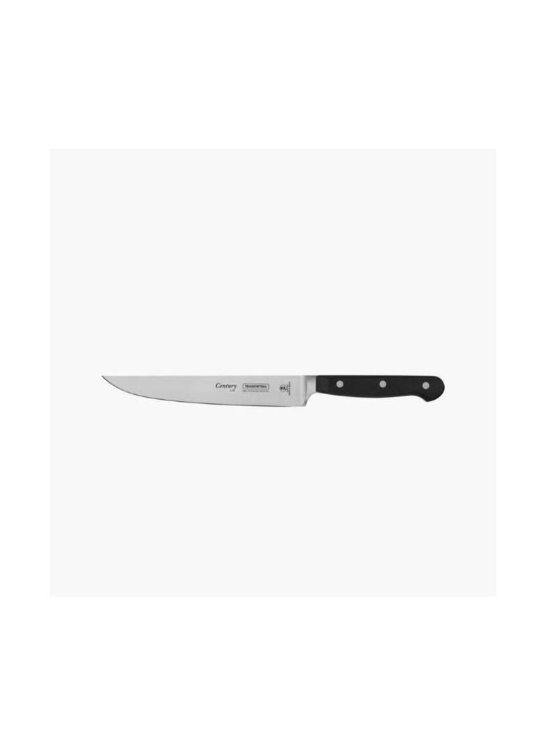 Tramontina Century 7 Inches Kitchen Knife with Stainless Steel Blade and Black Polycarbonate Handle, Made Brazil