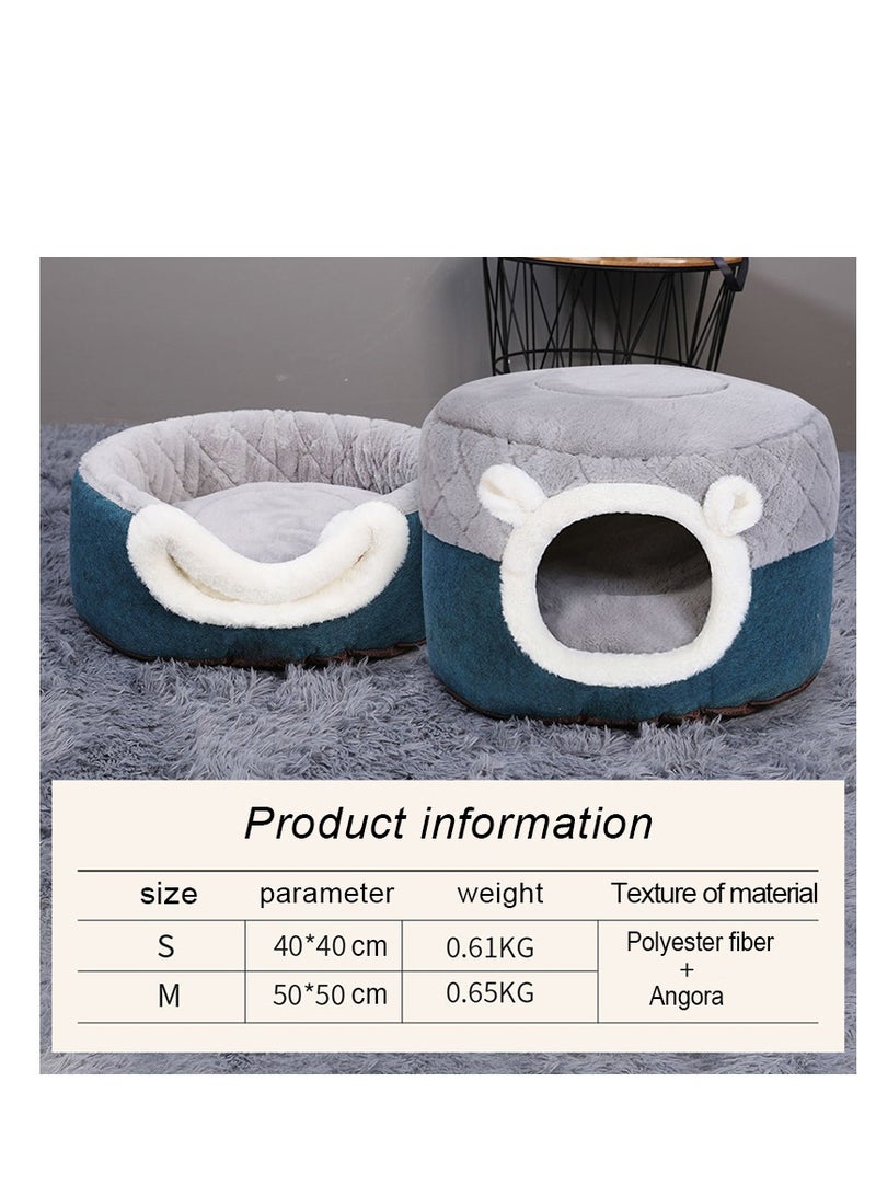 Cute Cat Tent House Cat Tent for Small Cat with Removable Cushion Pet Cat Bed House for Small Medium Pets Sleeping Indoor,50*50*36cm