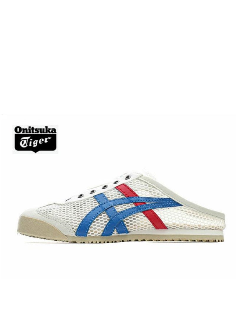 Men and Women Mexico66 Sabot - Slip On Textile Cool Summer Casual Sandals Athlesiure Shoes Blue/White/Red