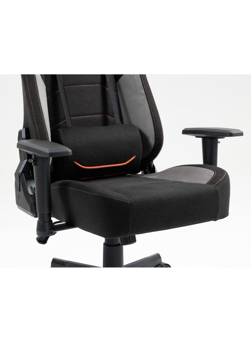 Gaming Chair with Fabric+PU+Sudede Covered form, Class4 100Mm Gas Lift and 2D Armrest