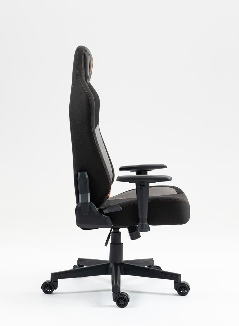 Gaming Chair with Fabric+PU+Sudede Covered form, Class4 100Mm Gas Lift and 2D Armrest