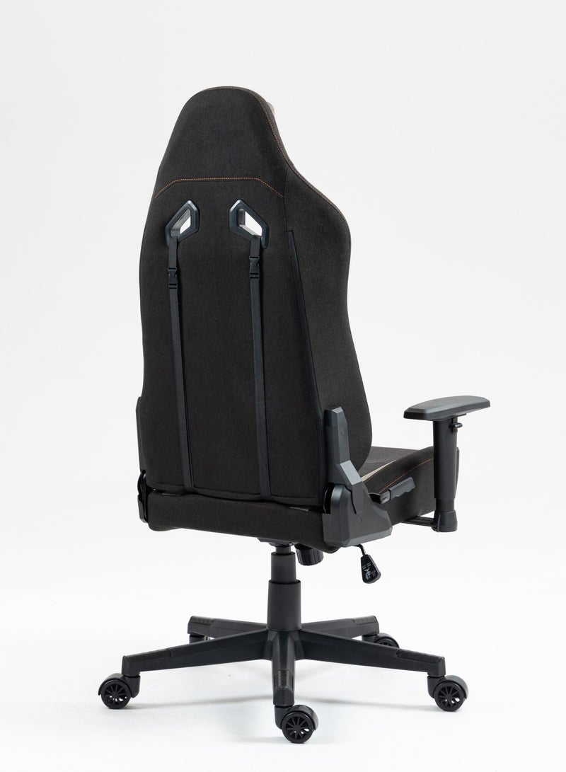 Gaming Chair with Fabric+PU+Sudede Covered form, Class4 100Mm Gas Lift and 2D Armrest