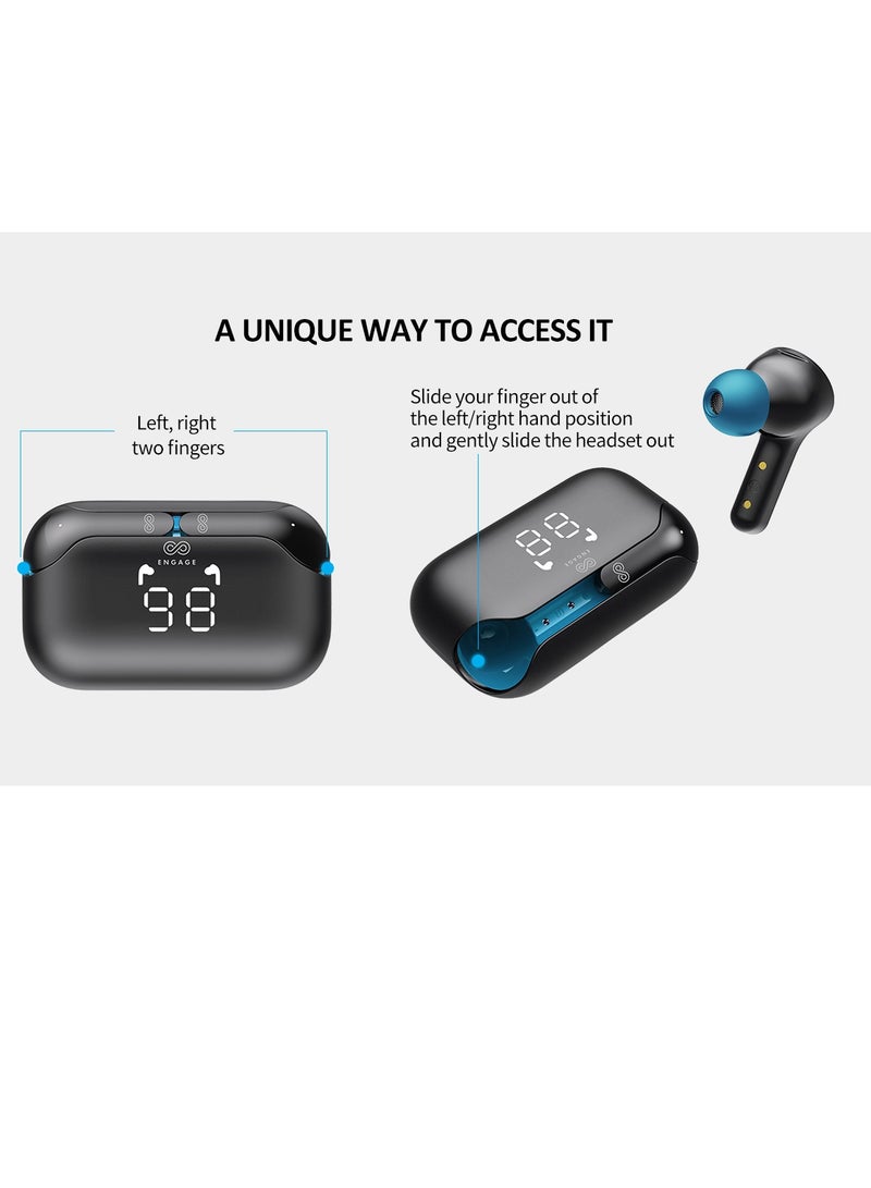 Sound your style with Engage PODS E98 Bluetooth Black Blue