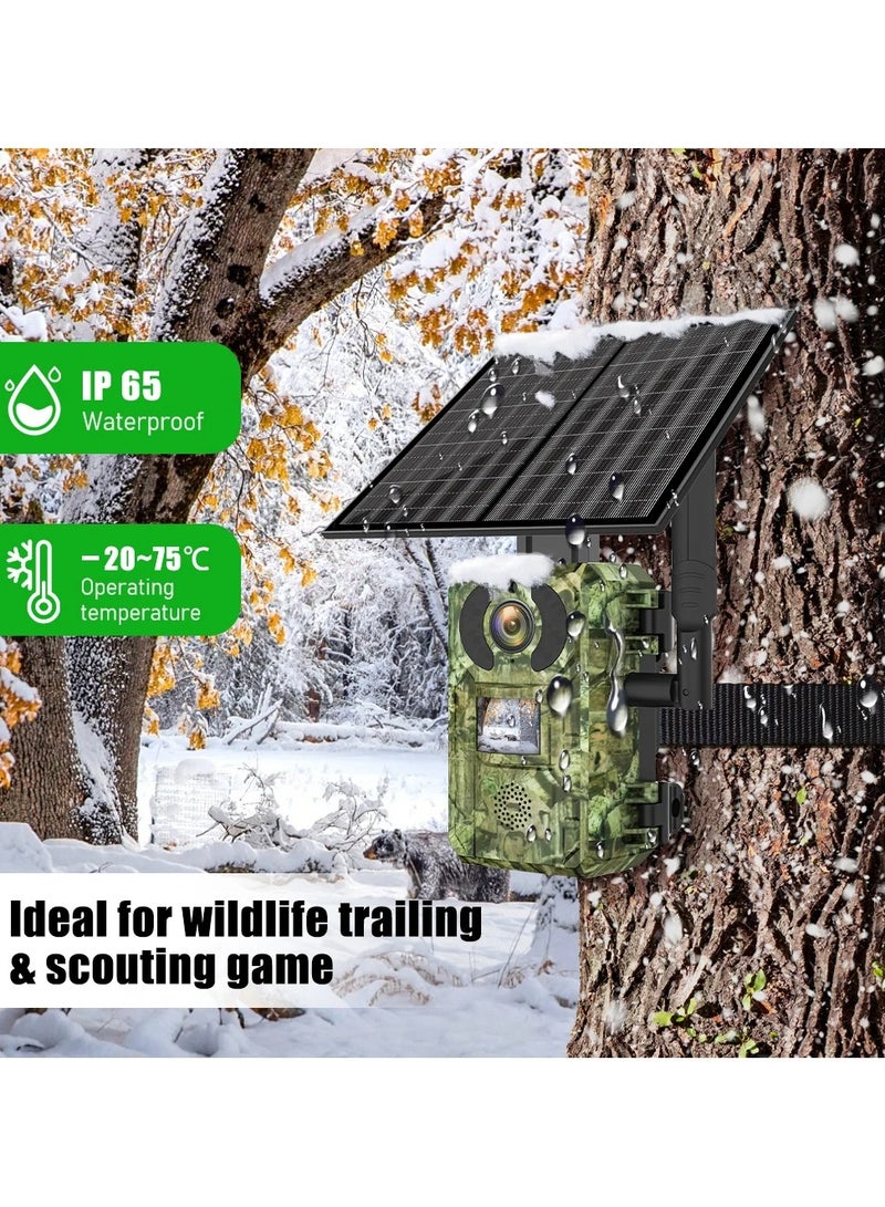 4MP Solar Camera Forest Protection HD Infrared Night Vision Detection Camera Wireless Surveillance Camera