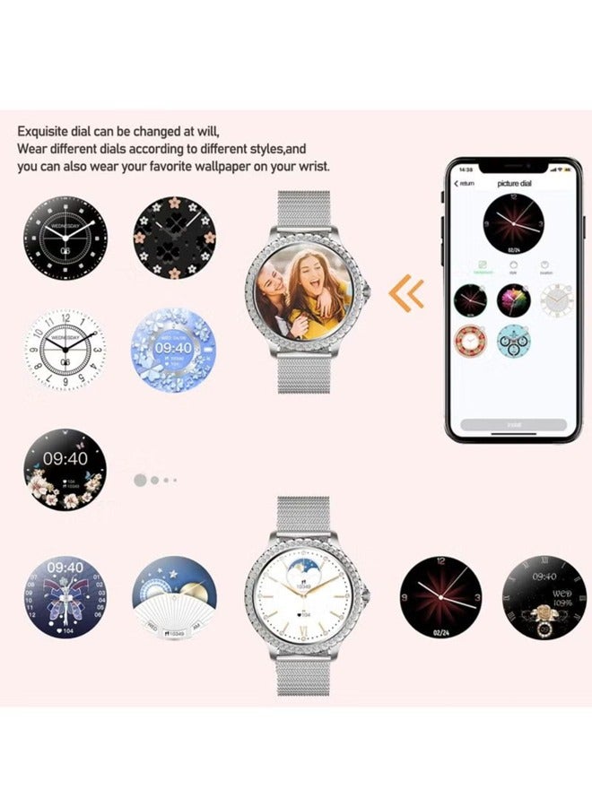 Women's Smart Watches Bluetooth Calls Fitness Trackers And Heart Rate Sleep Monitors 1.32 