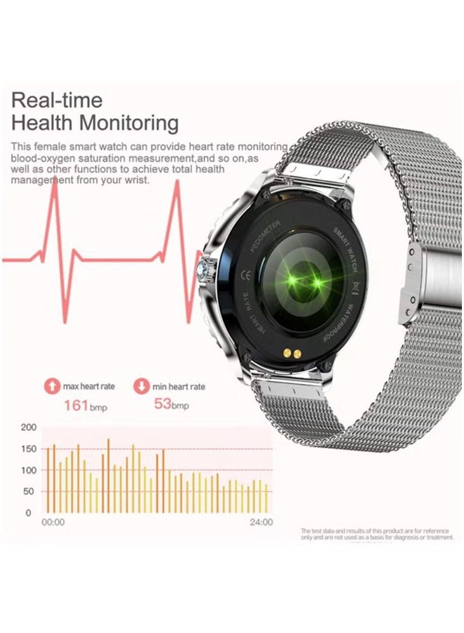 Women's Smart Watches Bluetooth Calls Fitness Trackers And Heart Rate Sleep Monitors 1.32 