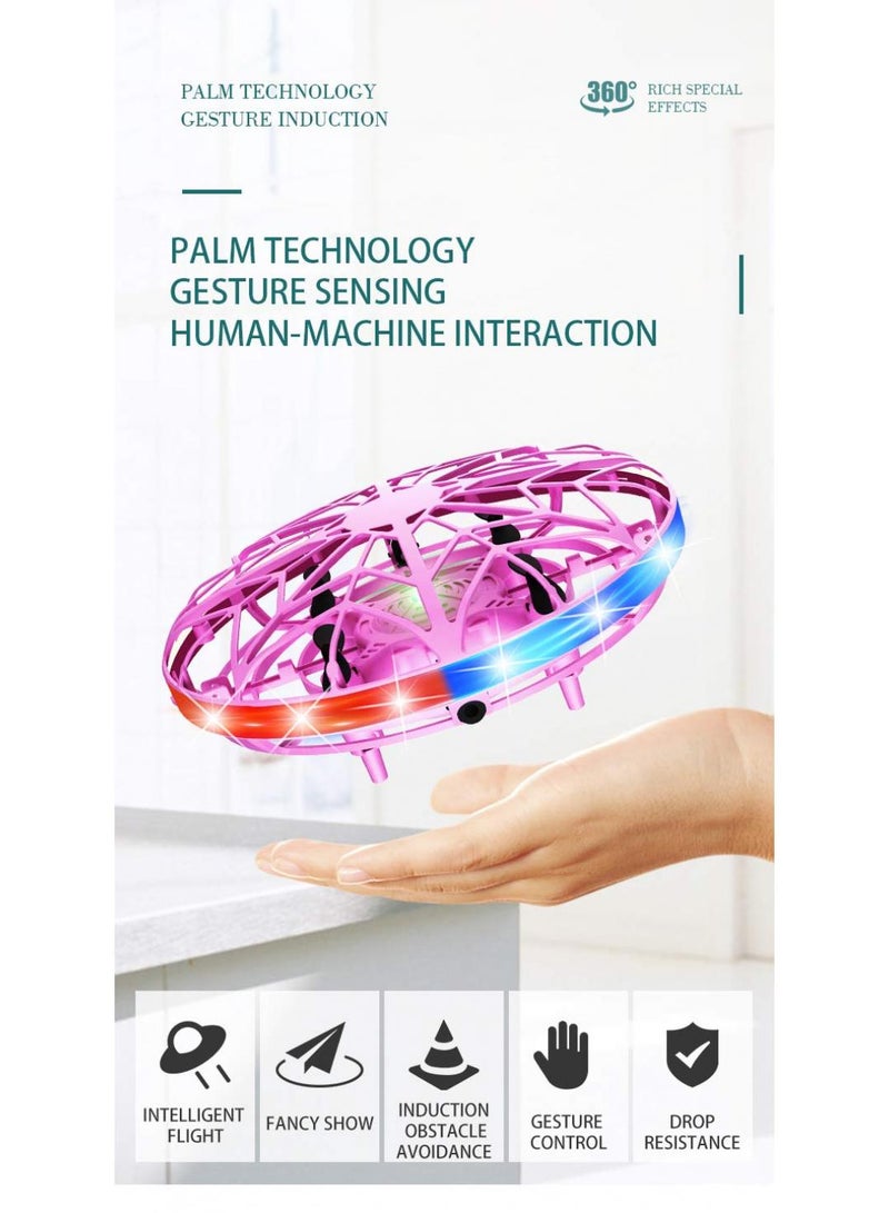 Ufo Intelligent Sensing Flying Saucer With Colorful Lights Children'S Toy Hand Controlled Induction Levitation Rechargeable Flying Toy For Birthday Gift