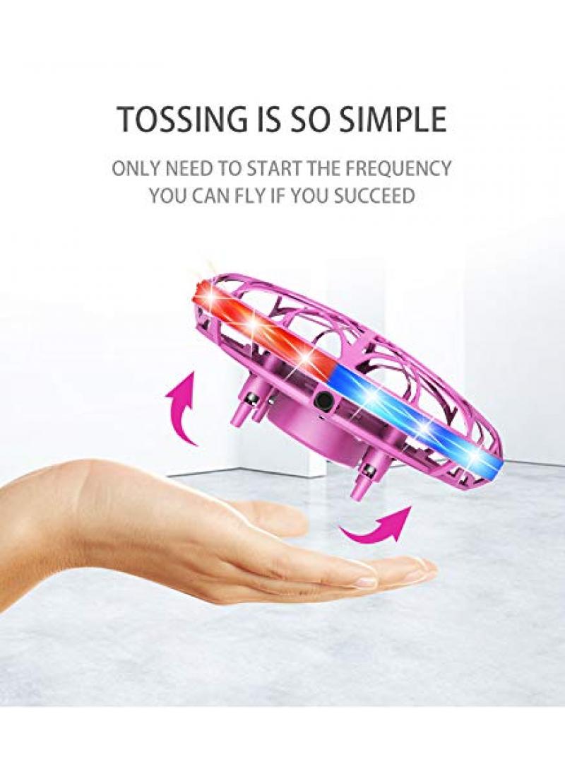 Ufo Intelligent Sensing Flying Saucer With Colorful Lights Children'S Toy Hand Controlled Induction Levitation Rechargeable Flying Toy For Birthday Gift