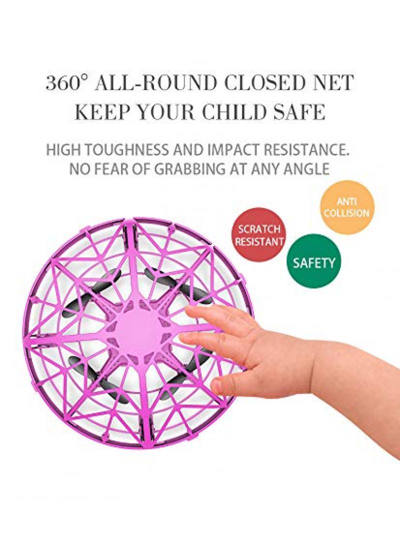 Ufo Intelligent Sensing Flying Saucer With Colorful Lights Children'S Toy Hand Controlled Induction Levitation Rechargeable Flying Toy For Birthday Gift