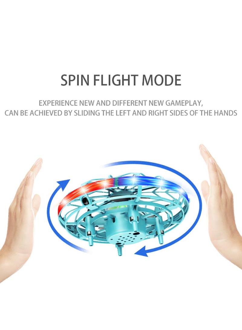 Ufo Intelligent Sensing Flying Saucer With Colorful Lights Children'S Toy Hand Controlled Induction Levitation Rechargeable Flying Toy For Birthday Gift