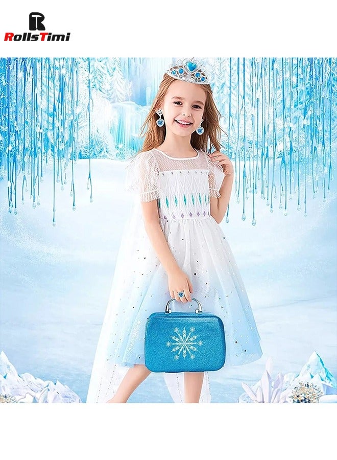 Kids Washable Makeup Toys Girls - Frozen Real Cosmetic Toy Little Girl , Toddler & Non-Toxic Makeup Set