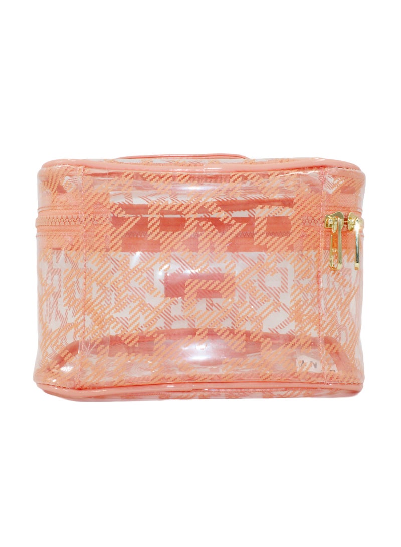 DKNY Lucid Dream Train Case Cosmetic Bag, Travel Make up Bag Small, Small Lightweight Cosmetic Bag Storage Bag, Small Makeup Bag, Travel Toiletry Bag