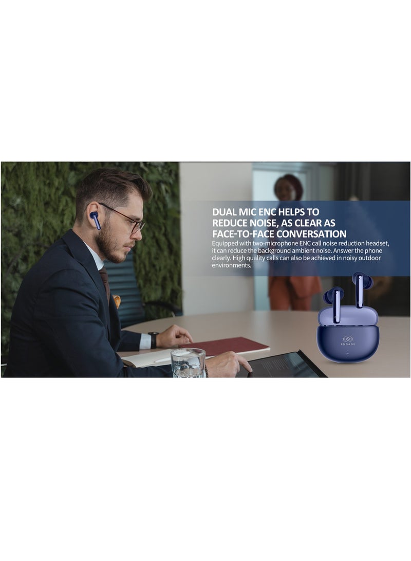 Sound your style with Engage PODS E86A Bluetooth Dark Blue