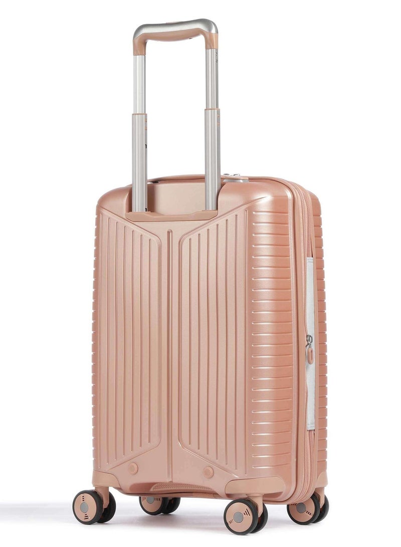 Evae Polypropylene Expandable Carry-on Suitcase Luggage Trolley, Carry-on 55 cm, Hardside