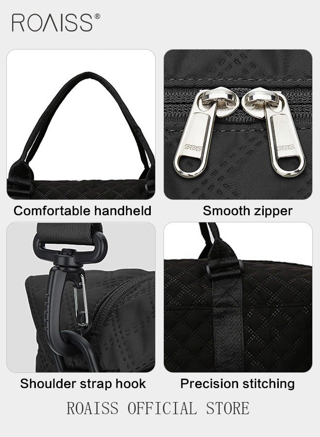 Large Capacity Duffle Bag and a Small Zipper Pouch Bag Combination Set Unisex Multi-Functional Waterproof Shoulder Crossbody Bags Sets for Travel Business Trip or Gym Suitable for both Women and Men