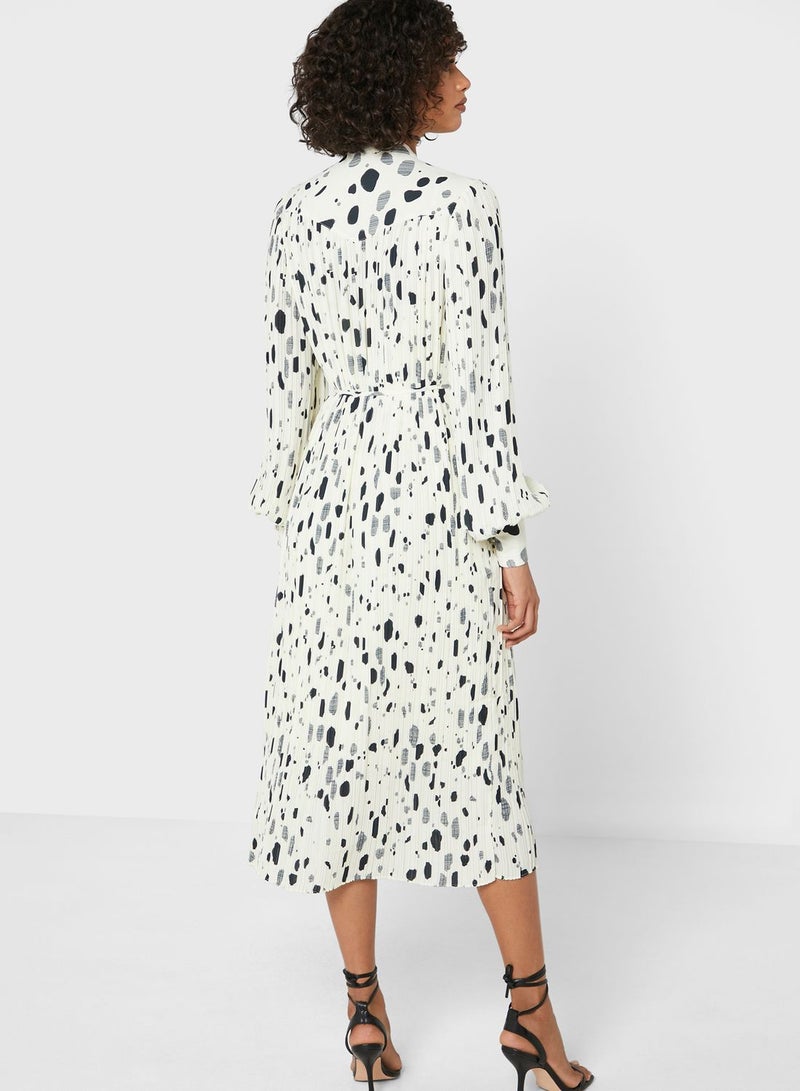 Printed Shirt Dress