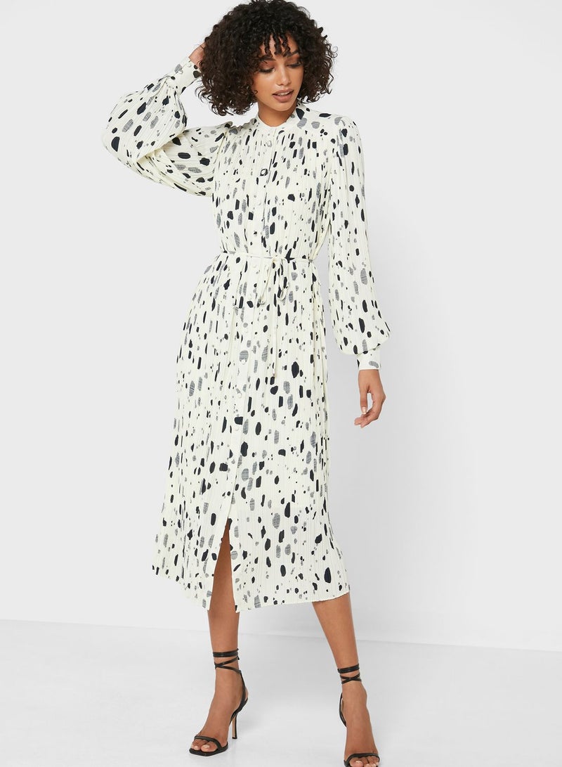 Printed Shirt Dress