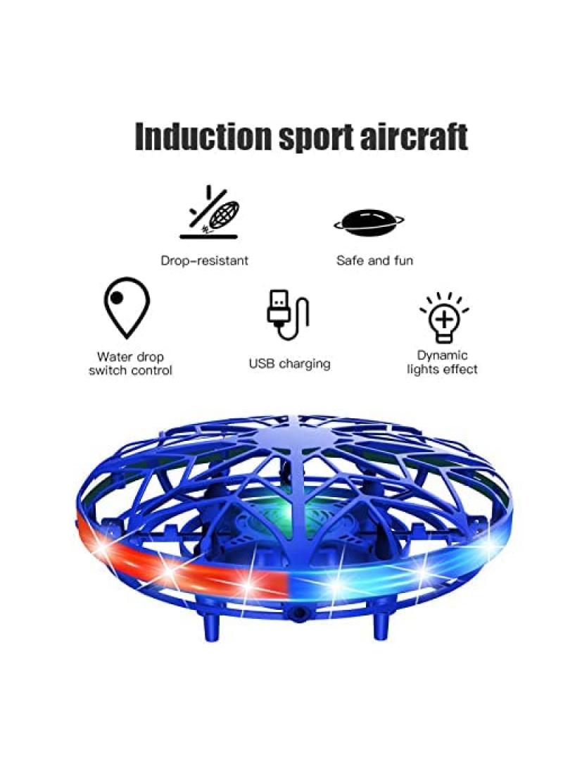 Ufo Intelligent Sensing Flying Saucer With Colorful Lights Children'S Toy Hand Controlled Induction Levitation Rechargeable Flying Toy For Birthday Gift