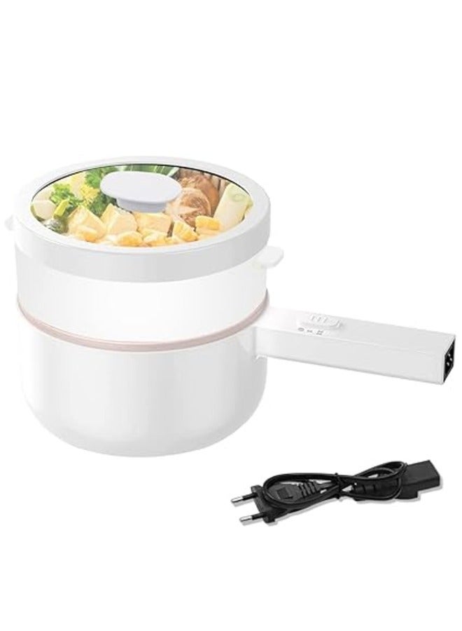 Electric Cooker Pan, Multi Cooking Pot, Electric Rice Cooker & Vegetable Steamer Round Electric Pan