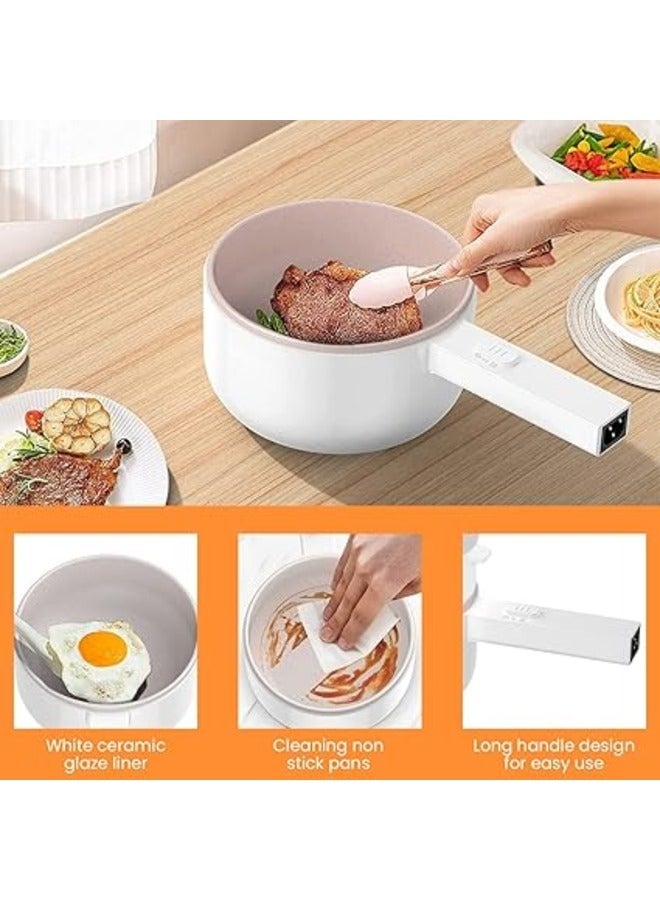 Electric Cooker Pan, Multi Cooking Pot, Electric Rice Cooker & Vegetable Steamer Round Electric Pan