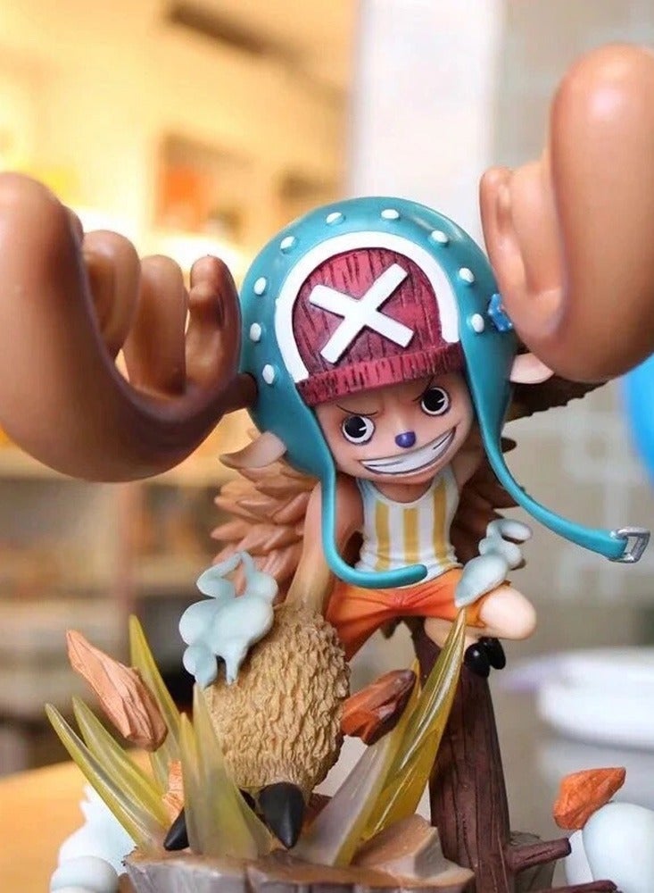 One Piece Straw Hat Pirates Tony Chopper Wrestling Enhancement Hand-held Figure Statue Box Set