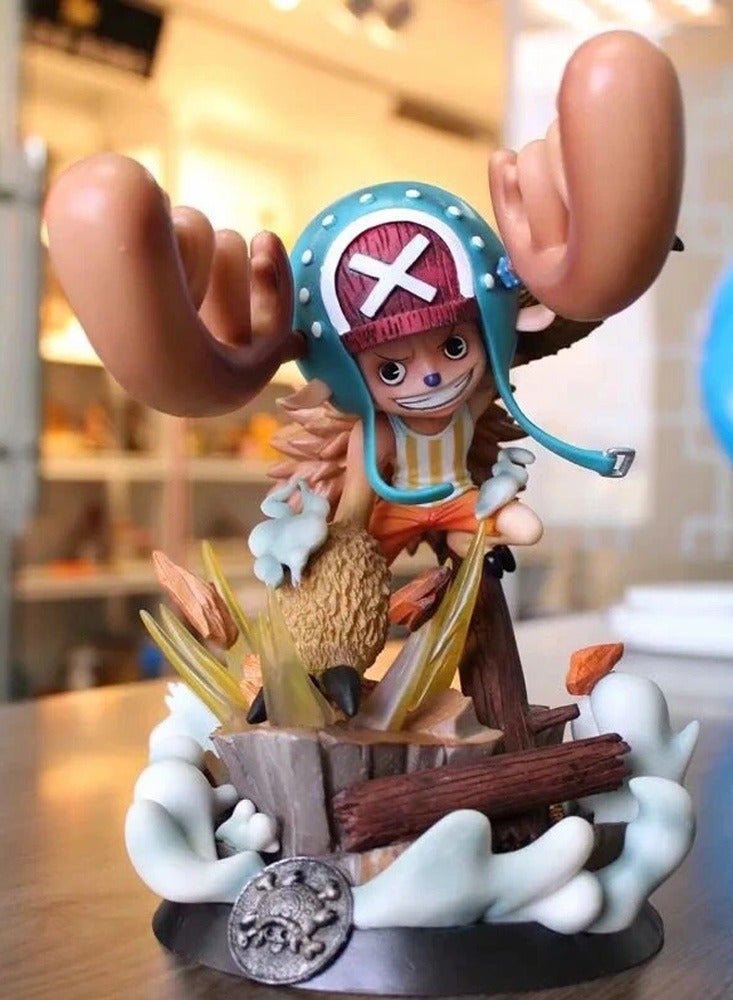 One Piece Straw Hat Pirates Tony Chopper Wrestling Enhancement Hand-held Figure Statue Box Set