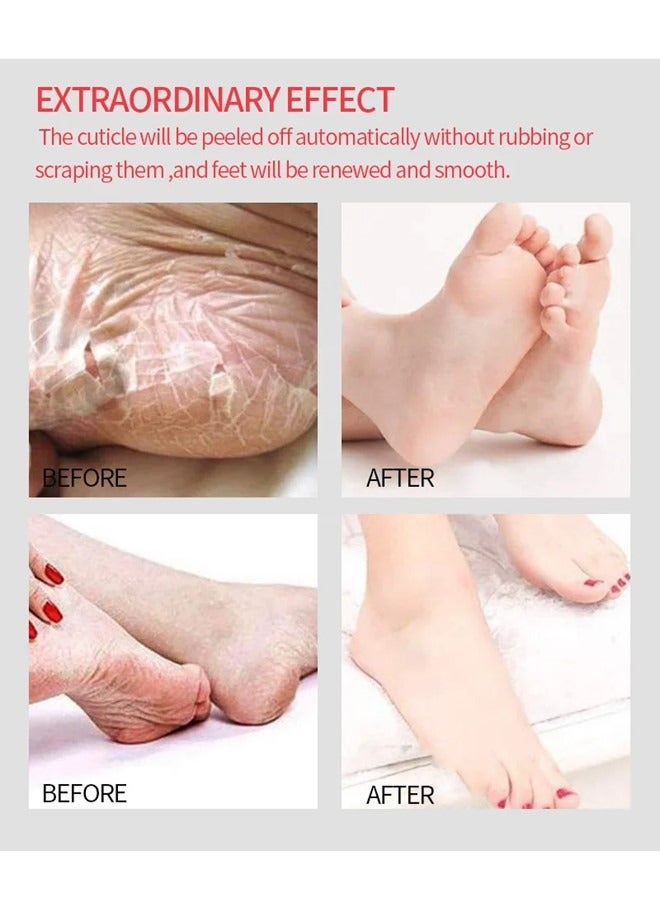 7 Pieces Foot Peeling and Exfoliating Mask, Dead Skin Removing Sock - Rose, Avocado, Orange, Peach, Lavender, Olive, Aloe Vera