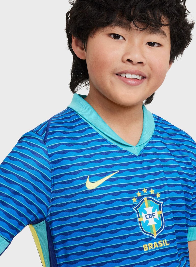 Kids Brazil Away Jersey