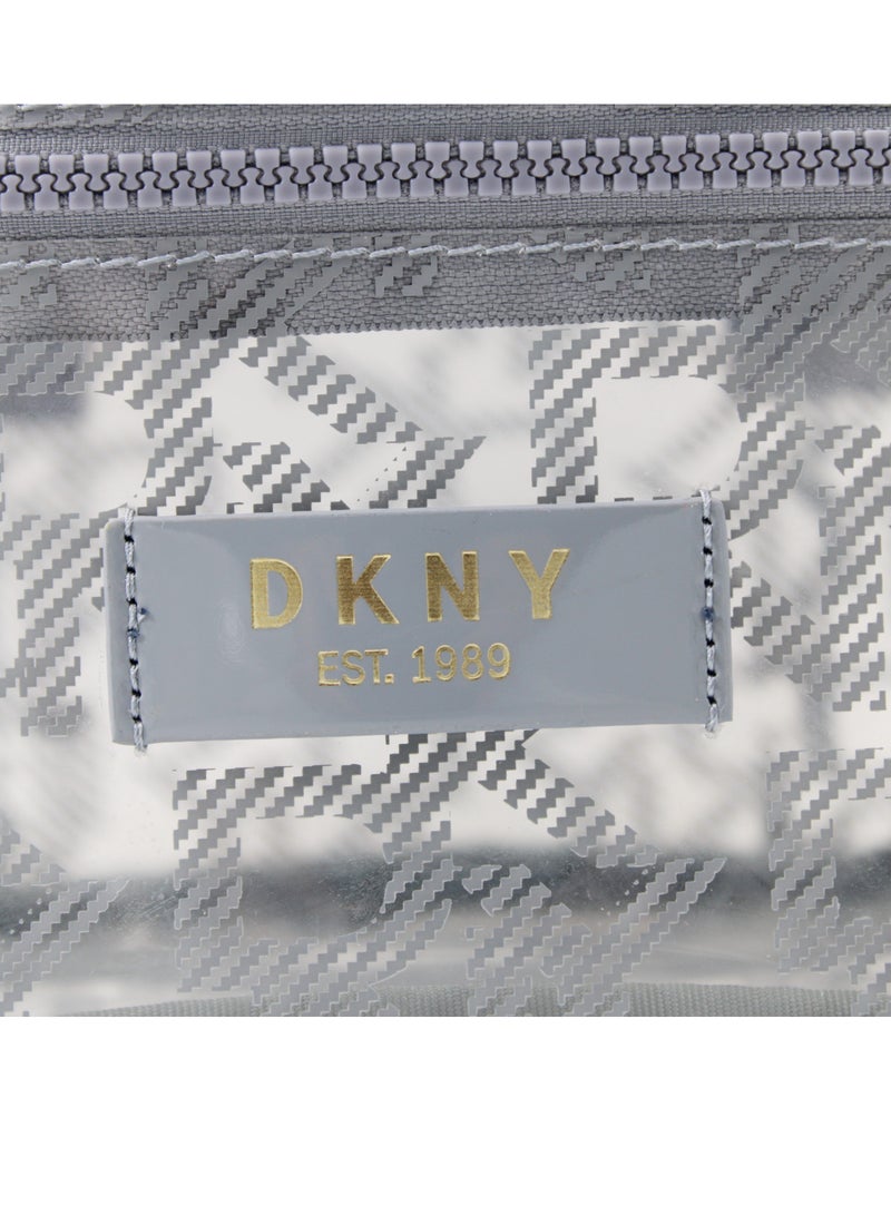 DKNY Lucid Dream Train Case Cosmetic Bag, Travel Make up Bag Small, Small Lightweight Cosmetic Bag Storage Bag, Small Makeup Bag, Travel Toiletry Bag