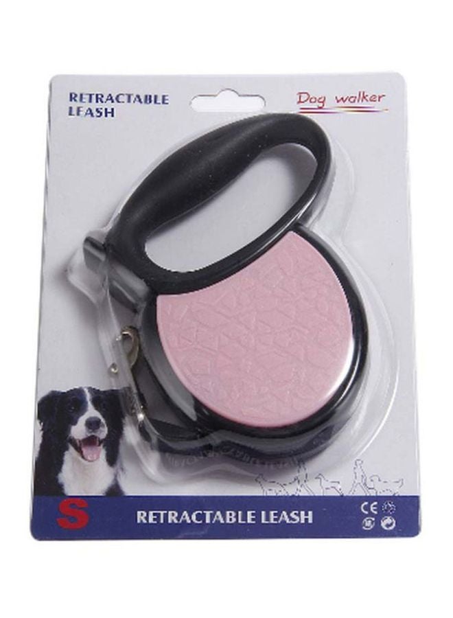 Magic Retractable Pet Lead Leash Pink/Black S