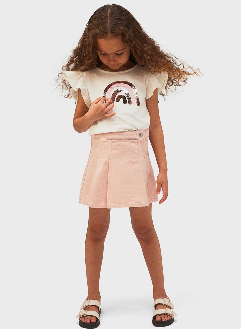 Kids Pleated Skirt