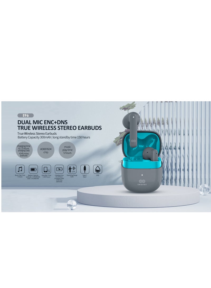 Sound your style with Engage PODS E96 Bluetooth Grey Blue