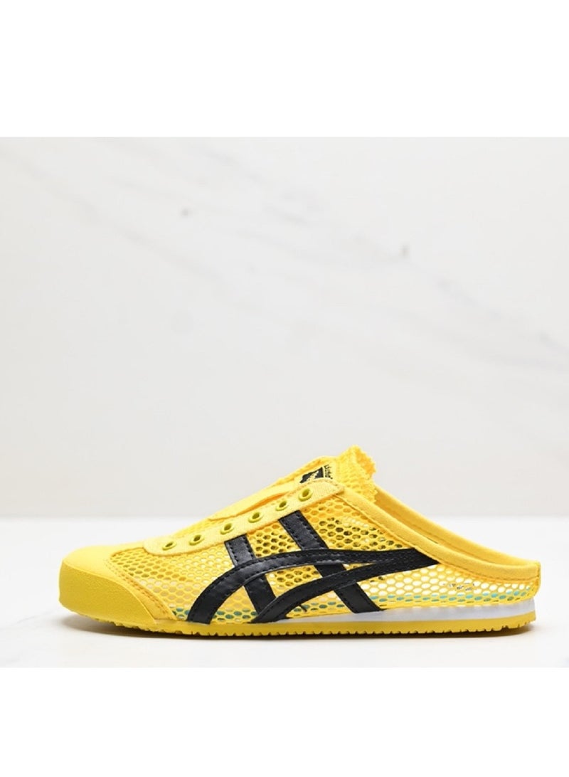 【Summer Only】Men and Women Mexico66 Sabot - Slip On Canvas Cool Summer Casual Sandals Shoes Yellow/Black