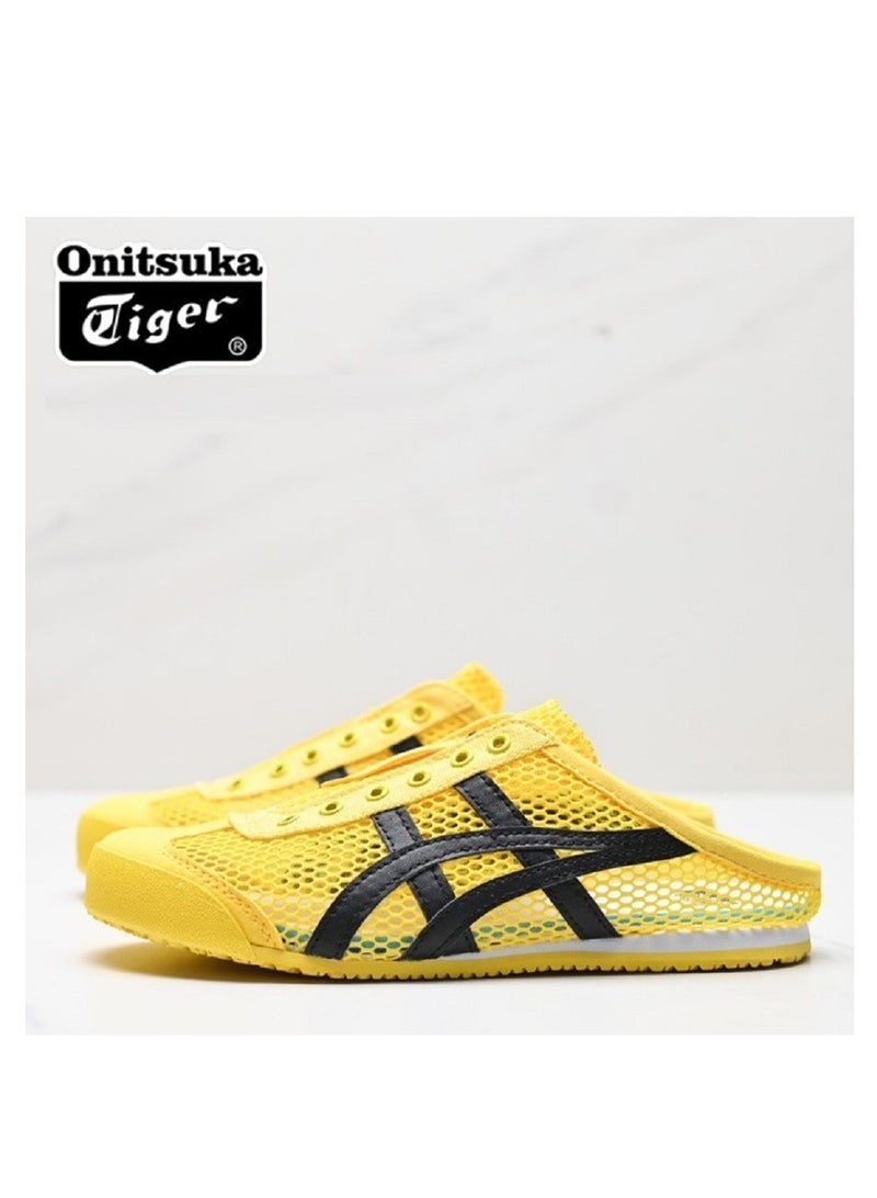 【Summer Only】Men and Women Mexico66 Sabot - Slip On Canvas Cool Summer Casual Sandals Shoes Yellow/Black