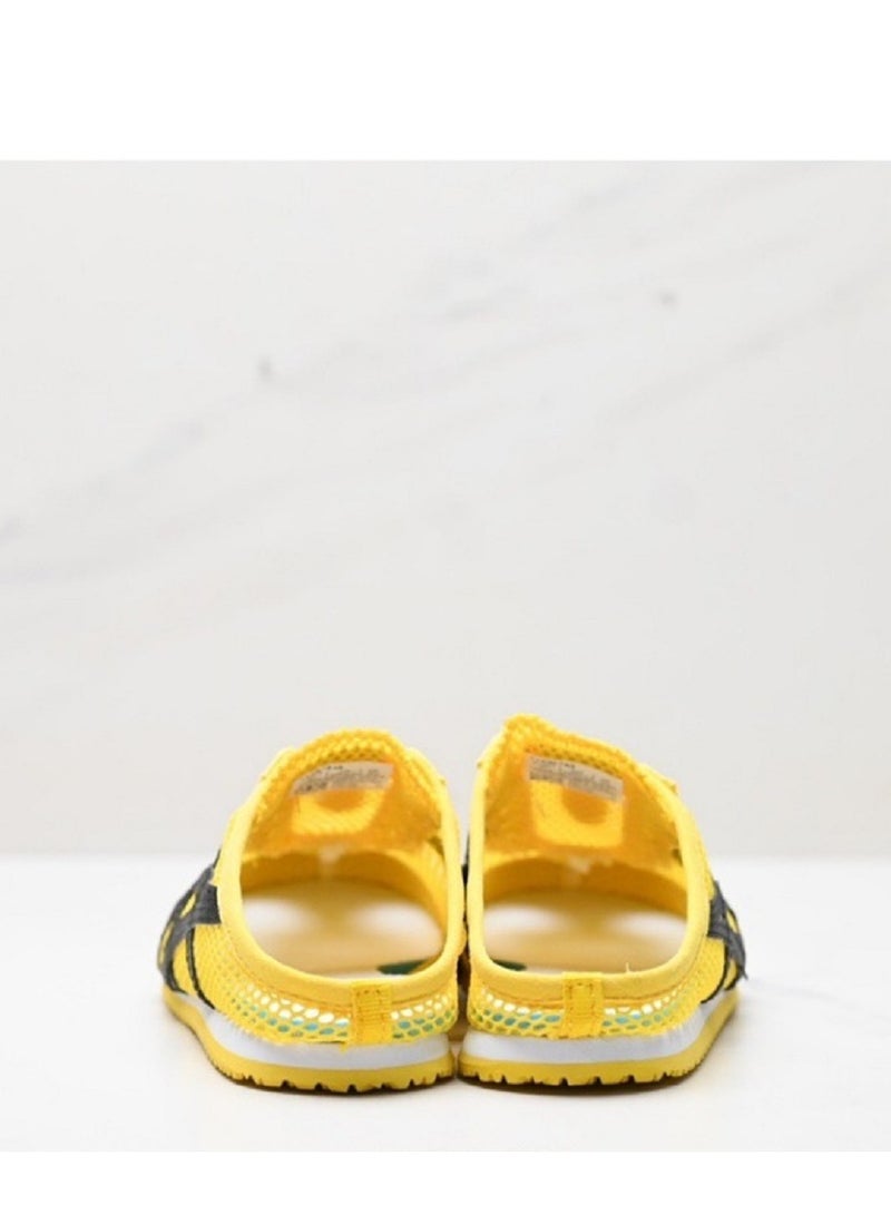 【Summer Only】Men and Women Mexico66 Sabot - Slip On Canvas Cool Summer Casual Sandals Shoes Yellow/Black