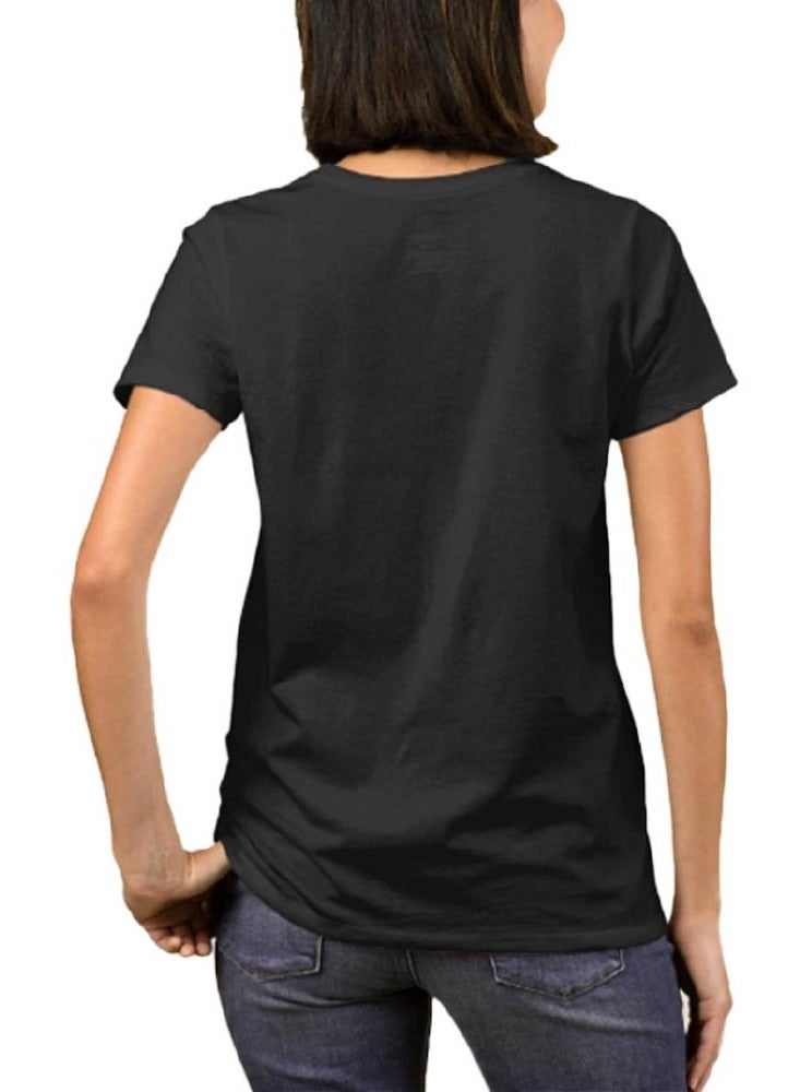 Italian Adult Women's T-Shirt - Round Neck Short Sleeve Cotton T-Shirt - Great Gift for Travelers - Soft and Comfortable Tshirt - Italy Souvenir T-Shirt