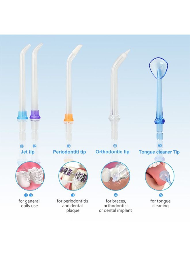 Upgraded 5 Mode Cordless Dental Water Flosser White