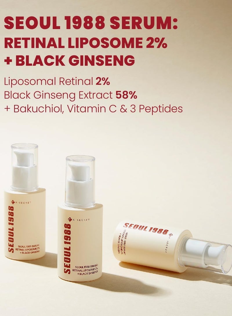 SEOUL 1988 Serum : Retinal Liposome 2% + Black Ginseng, 30ml