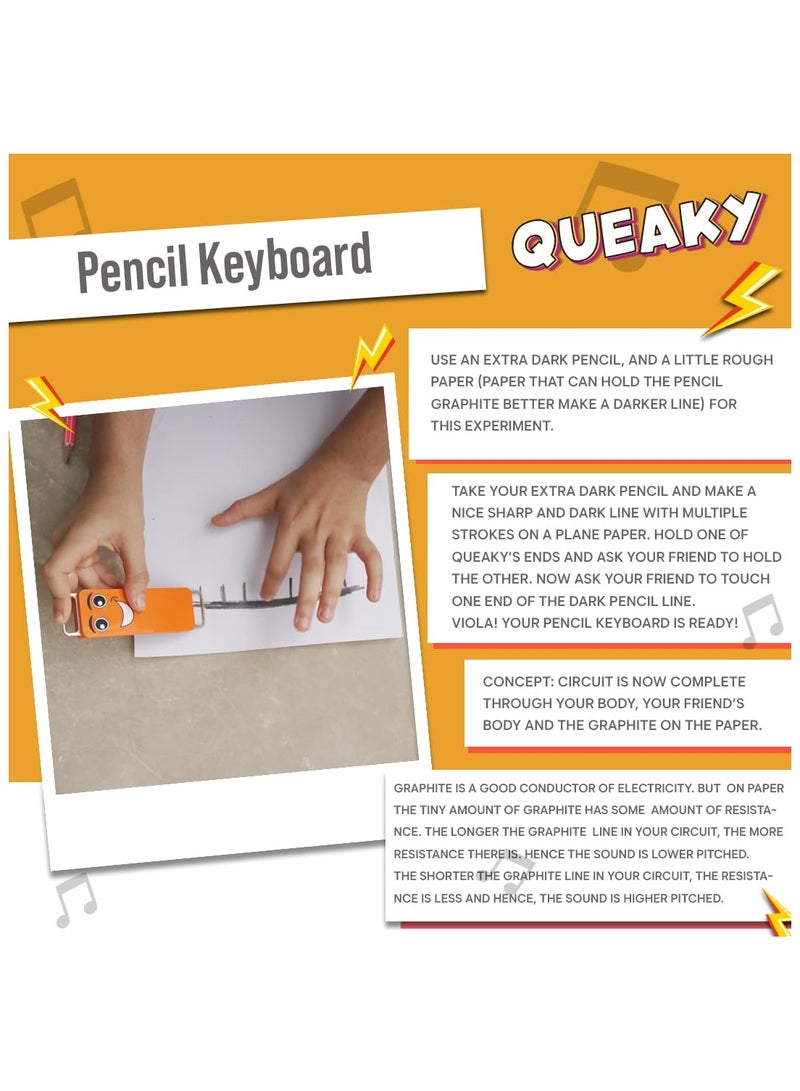 Blix Queaky - STEM Toy, Best Gift Toy for Kids, smiley toy with sound (Green)