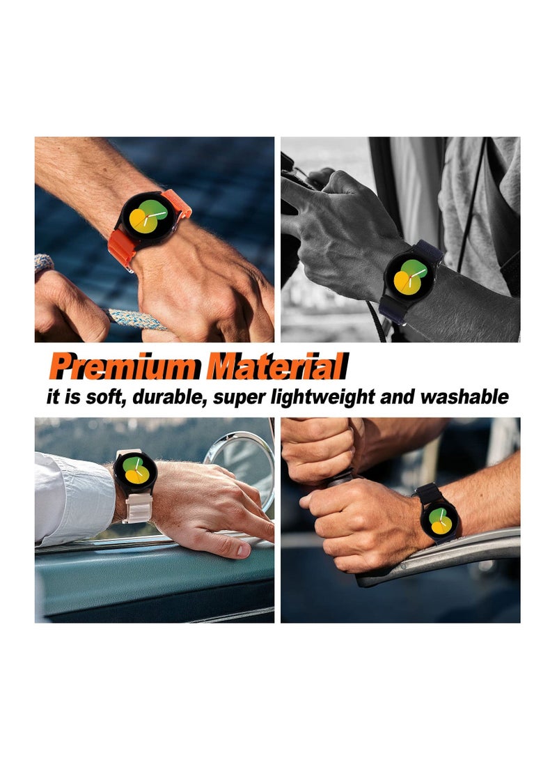 20mm Watch Straps Compatible with Samsung Galaxy Watch 6 Classic 47mm 43mm Galaxy Watch 6/5/4 40mm 44mm/Galaxy Watch 5 Pro Sport Nylon Strap Amazfit GTS 4 Quick Release Strap
