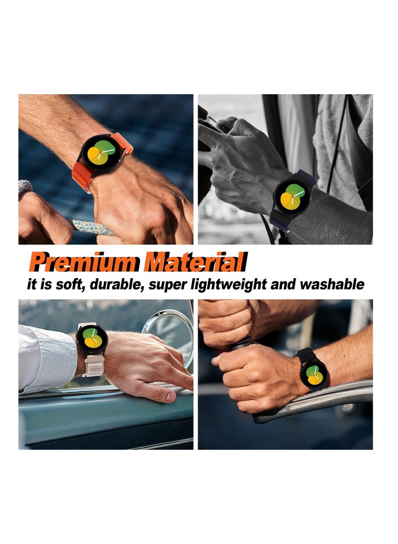 20mm Watch Straps Compatible with Samsung Galaxy Watch 6 Classic 47mm 43mm Galaxy Watch 6/5/4 40mm 44mm/Galaxy Watch 5 Pro Sport Nylon Strap Amazfit GTS 4 Quick Release Strap