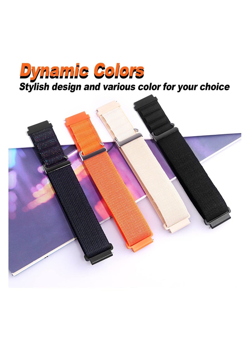 20mm Watch Straps Compatible with Samsung Galaxy Watch 6 Classic 47mm 43mm Galaxy Watch 6/5/4 40mm 44mm/Galaxy Watch 5 Pro Sport Nylon Strap Amazfit GTS 4 Quick Release Strap
